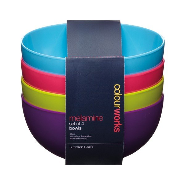4 bļodu komplekts Kitchen Craft Colourworks, 15 cm-image-1