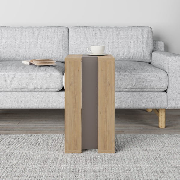 Sānu galdiņš ar ozolkoka imitāciju 40x30 cm Macha – Marckeric-image-1