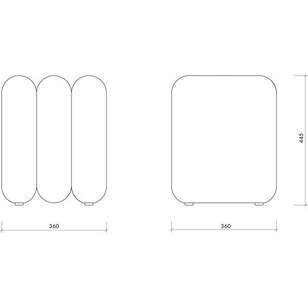 Brūns pufs no buklē auduma Radd – noo.ma-image-4