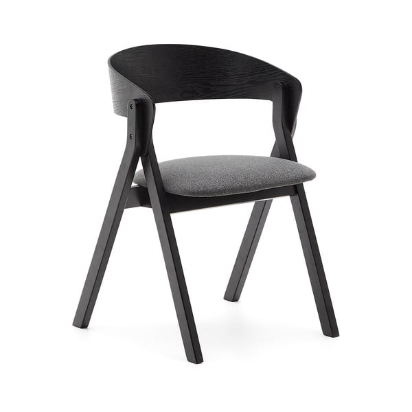 Melns pusdienu krēsls Godia – Kave Home