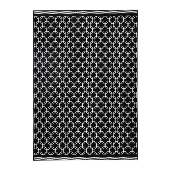 Melns paklājs Zala Living Chain, 200 x 290 cm