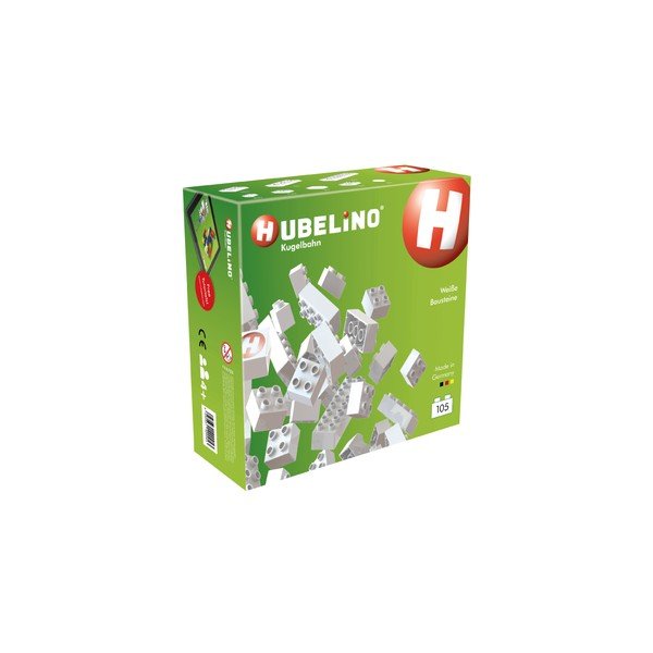 Būvkonstrukcijas klucīšu komplekts ar bumbiņu trasi Hubelino Kuličková Dráha, 105 gab.-image-1