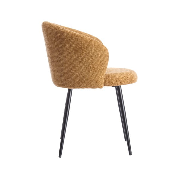 Okera dzelteni metāla ēdamistabas krēsli (2 gab.) Radaja – Light & Living-image-3