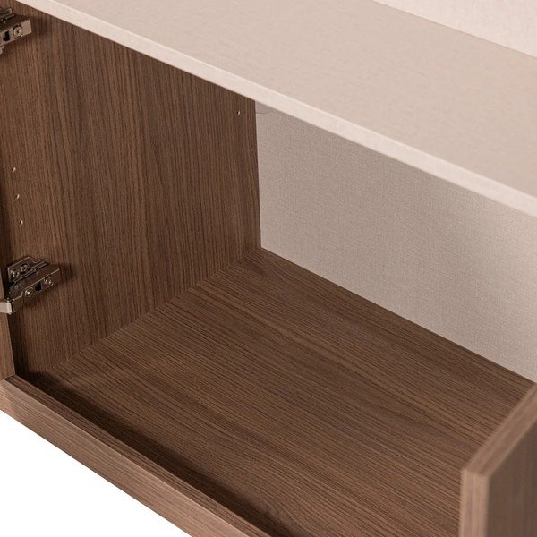 Tumša dabīga toņa modulārais TV galdiņš 160x215 cm Build – WOOOD-image-4