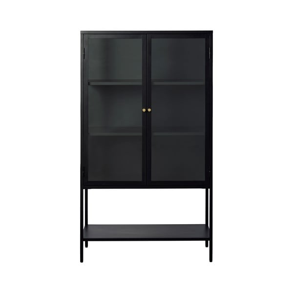 Melna metāla vitrīna 88x132 cm Carmel – Unique Furniture