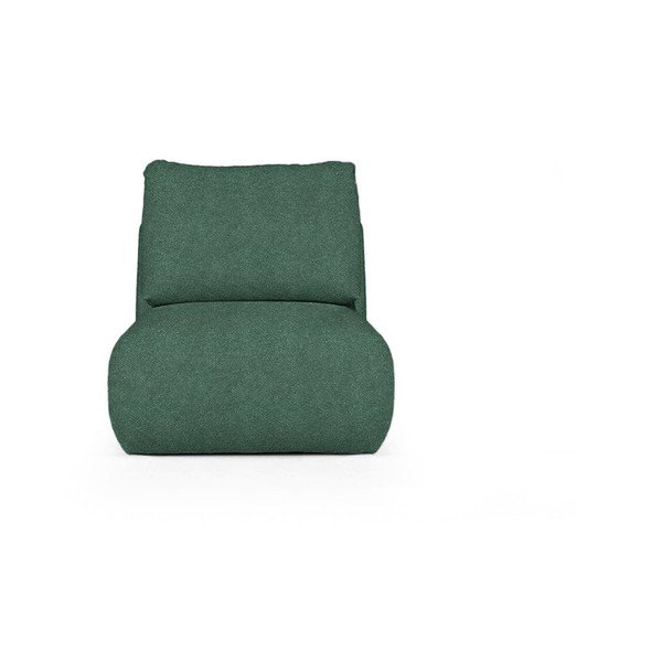 Zaļš atpūtas krēsls no buklē auduma Mirel – Rodier-image-2