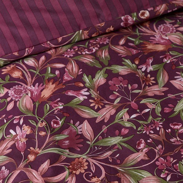 Tumši violeta divguļamā gultas veļa 220x230 cm Richmond – Catherine Lansfield-image-4