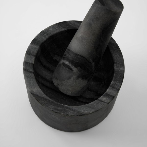 Melna marmora piesta Kave Home Johan-image-1