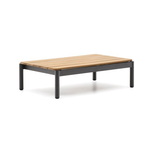 Tīkkoka masīvkoka dārza kafijas galdiņš 57x91 cm Sorells – Kave Home