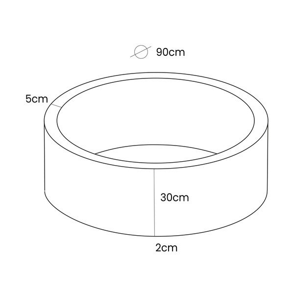 Dūmakaini zils samta bumbu baseins ø 90x30 cm Montessori – Meowbaby-image-4