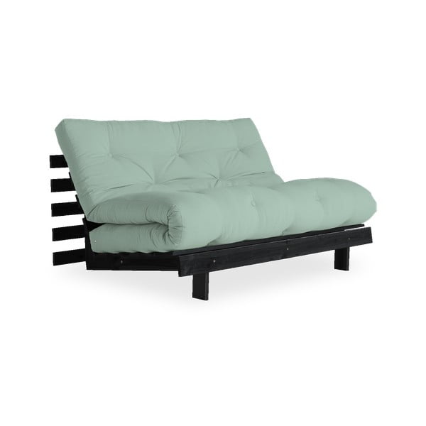 Zaļš/tirkīzzils izvelkamais dīvāns 140 cm Roots – Karup Design