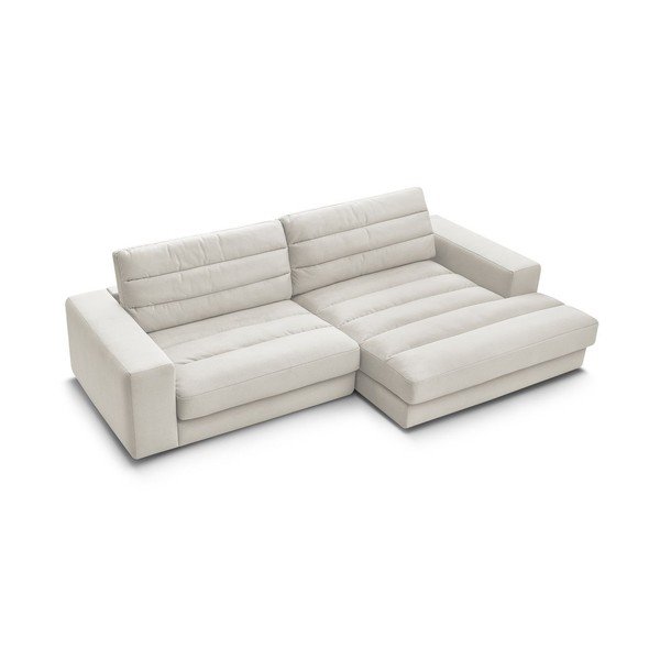 Bēšs samta stūra dīvāns (ar labo stūri/ar zvilni) Sierra – Bobochic Paris-image-4