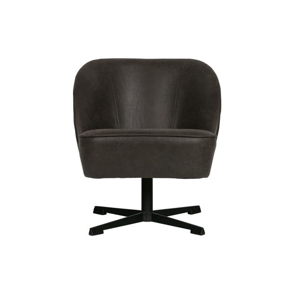 Melns ādas grozāms krēsls BePureHome Vogue