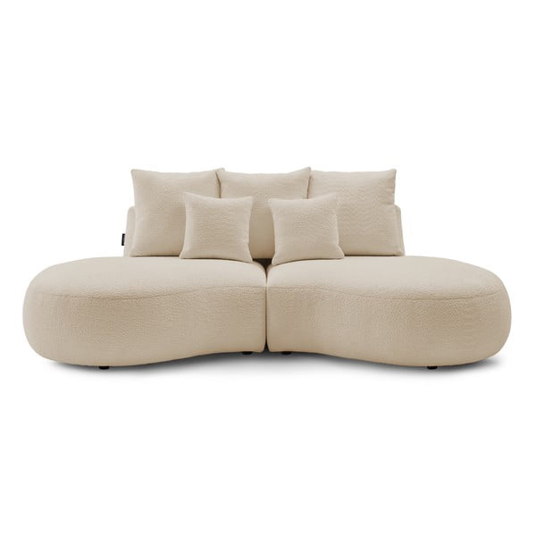 Bēšs buklē auduma dīvāns 260 cm Saint-Germain – Bobochic Paris