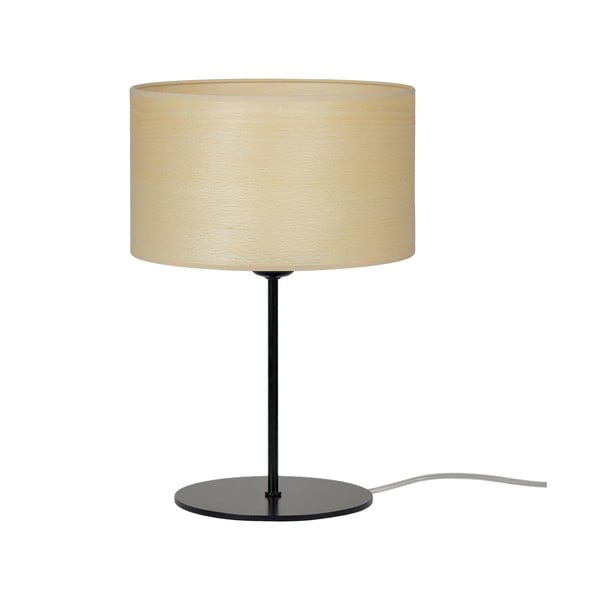 Bēša dabīgā finiera galda lampa Sotto Luce Tsuri S Light, ⌀ 25 cm