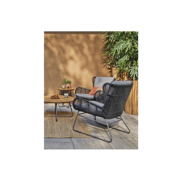 Melns dārza krēsls Exotan Grace-image-2
