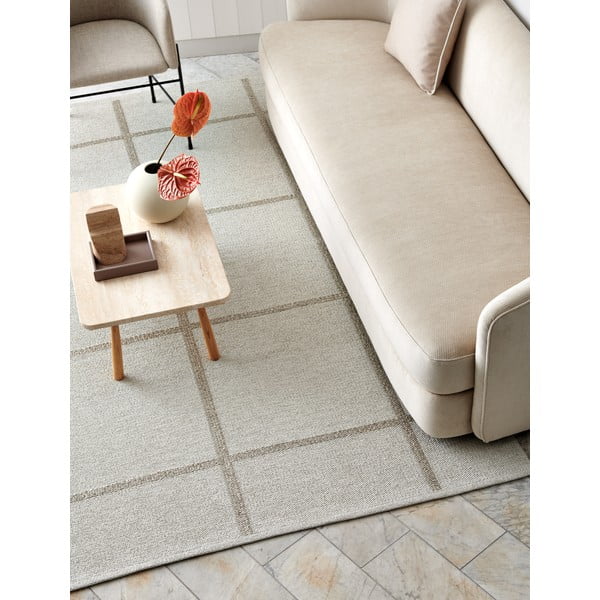 Krēmkrāsas iekštelpu un āra celiņa paklājs 70x150 cm Ada Fossil – Pappelina-image-3