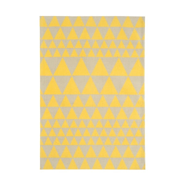 Dzeltens paklājs Āzijas paklāji Trīsstūri, 160 x 230 cm