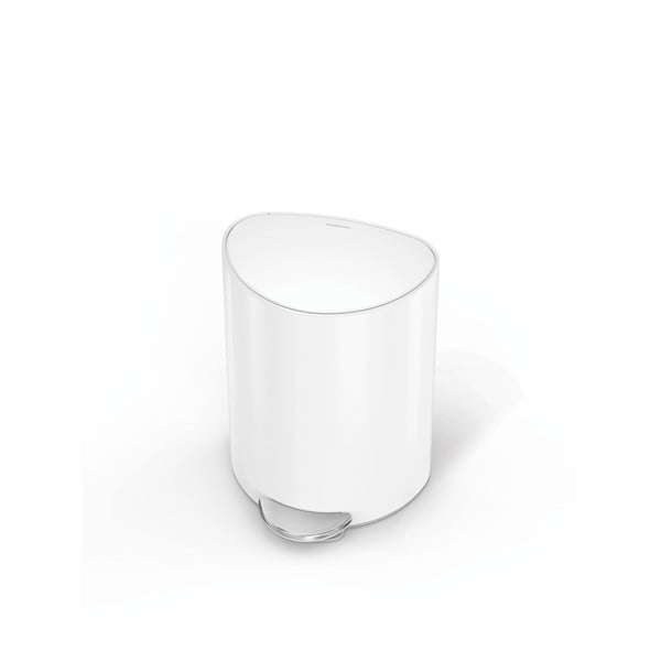Balta metāla atkritumu tvertne ar pedāli 6 l – simplehuman-image-3