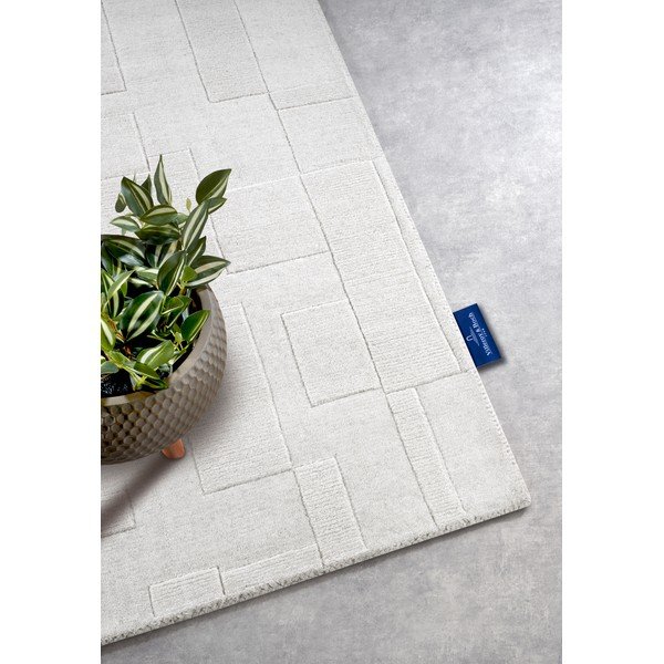 Krēmkrāsas ar rokām darināts vilnas celiņa paklājs 80x250 cm Wilhelmine – Villeroy&Boch-image-2