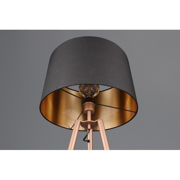Brūna stāvlampa ar plauktu (augstums 152 cm) Colette – Reality-image-3