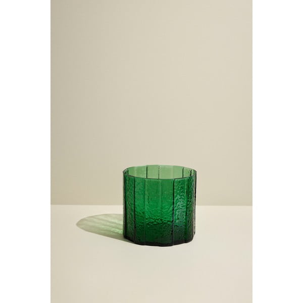 Ar rokām darināta stikla vāze Emerald – Hübsch-image-2