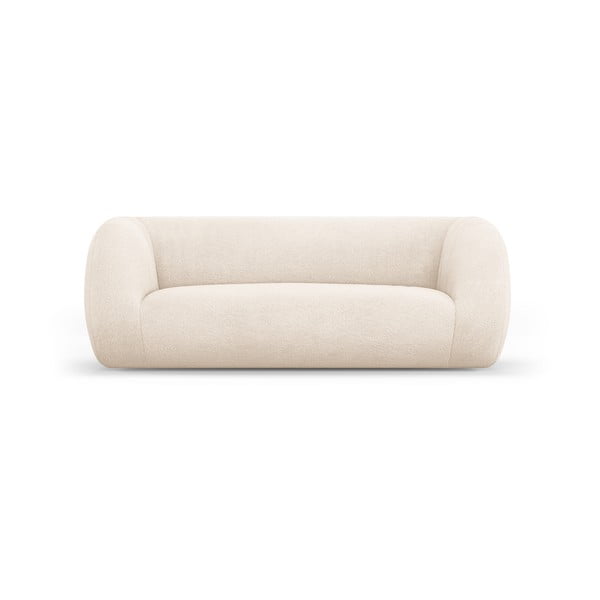Krēmkrāsas dīvāns no buklē auduma 210 cm Essen – Cosmopolitan Design