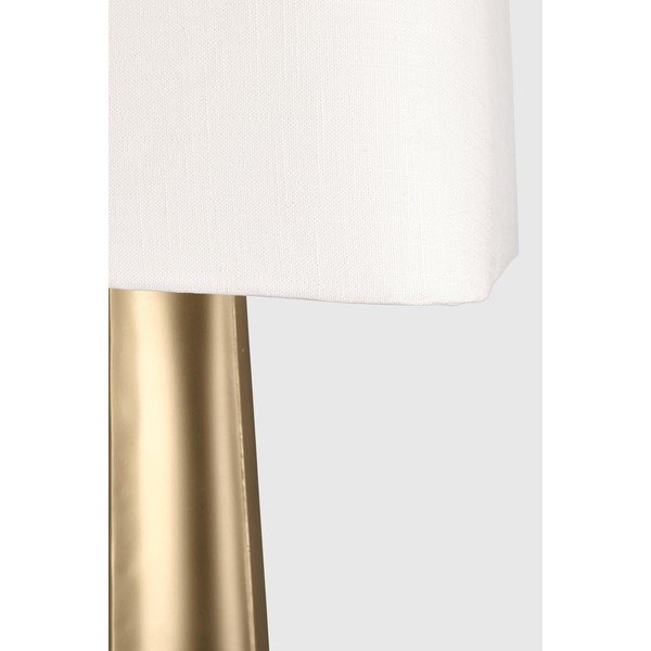 Zelta krāsas stāvlampa ar auduma abažūru (augstums 151 cm) Tripura – Bizzotto-image-2