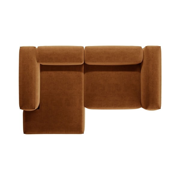 Ķieģeļu sarkans stūra dīvāns (ar kreiso stūri/ar zvilni) Bergamo – Cosmopolitan Design-image-3