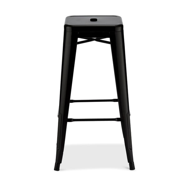 Melni metāla bāra krēsli (2 gab.) 76 cm Korona – Furnhouse-image-2