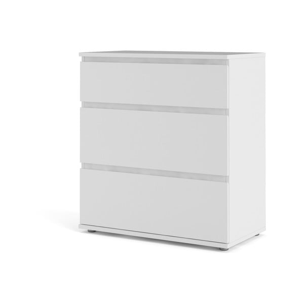 Balta zema kumode 77x84 cm Nova – Tvilum-image-3