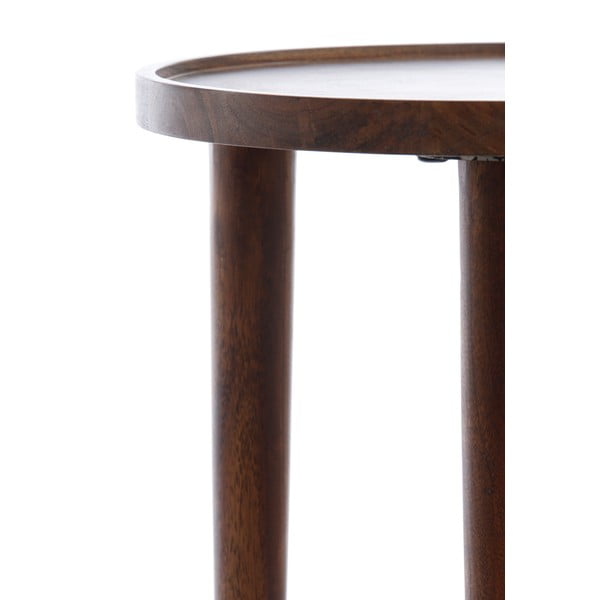 Akācijas masīvkoka apaļš sānu galdiņš ø 45 cm Qiano – Light & Living-image-4