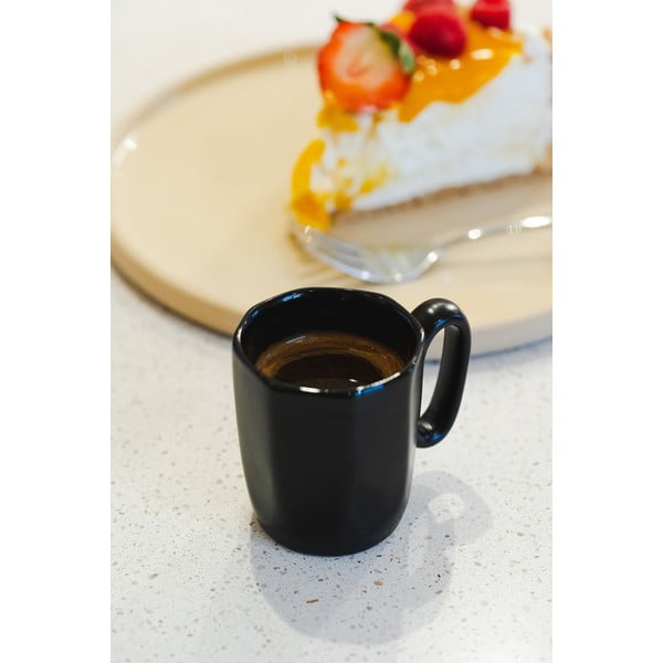 Melnas māla espreso krūzes (2 gab.) 80 ml Fuori – Vialli Design-image-4