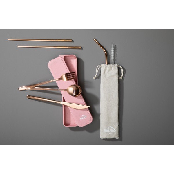 Vara krāsas nerūsējošā tērauda galda piederumi (6 gab.) Mimo – Premier Housewares-image-1