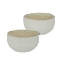 Baltas/bēšas akmens bļodiņas (2 gab.) Sand Grain – Mette Ditmer Denmark