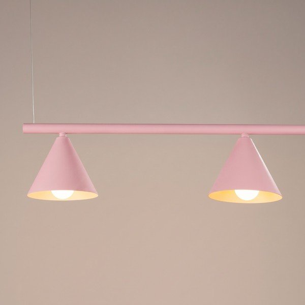 Rozā tērauda piekaramā lampa Zylo – Sollux-image-2