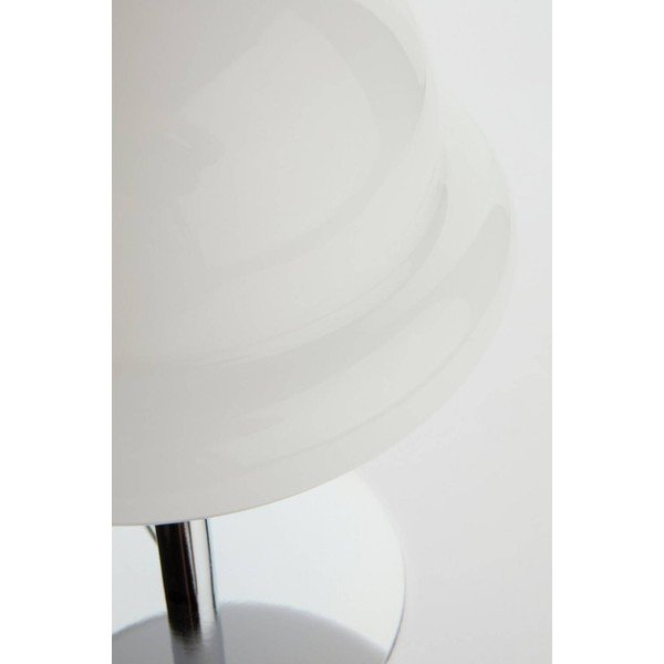 Balta/spīdīgas sudraba krāsas galda lampa no opāla stikla (augstums 26 cm) Bubba – Jotex-image-3
