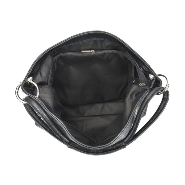 Melna ādas somiņa Anna Luchini Srumla-image-2