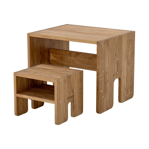 Bērnu ozolkoka galds 60x50 cm Bas – Bloomingville-image-3