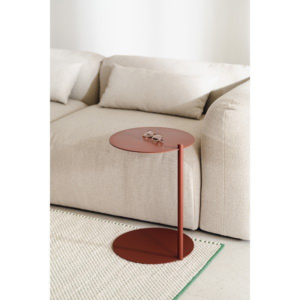 Tērauda apaļš sānu galdiņš 41x40 cm Ande – noo.ma-image-3