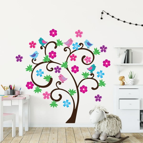 Bērnu sienas uzlīmju komplekts Ambiance Spring Tree