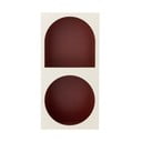 Sarkans/balts sienas grāmatplaukts 30x60 cm Graphia – Bloomingville