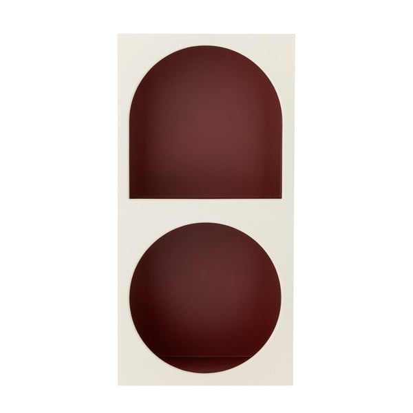 Sarkans/balts sienas grāmatplaukts 30x60 cm Graphia – Bloomingville