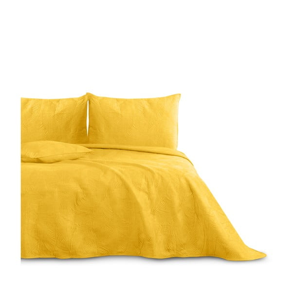 Okera dzeltens gultas pārklājs 170x210 cm Palsha – AmeliaHome