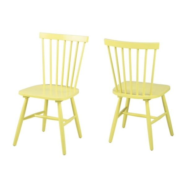 Dzeltens Actona Riano ēdamistabas krēsls