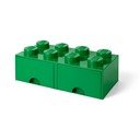 Zaļa uzglabāšanas kaste ar 2 atvilktnēm LEGO®