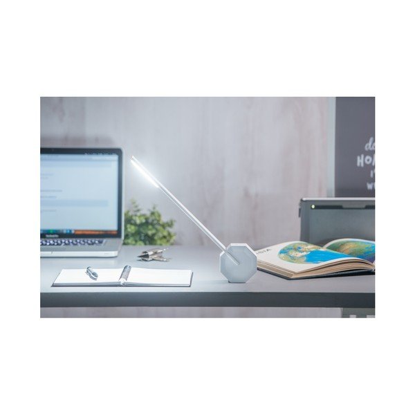 Balta LED galda lampa (augstums 38 cm) Octagon One – Gingko-image-3