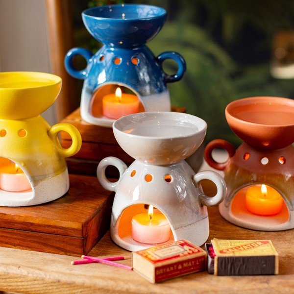 Pelēka aromterapijas lampa Sass & Belle Bohemian Home Mojave-image-1