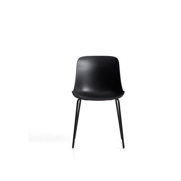 Melns plastmasas dārza krēsls Altea – Kave Home-image-3