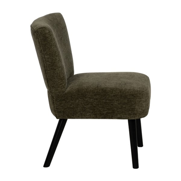 Zaļš atpūtas krēsls no šenila auduma – Ixia-image-2